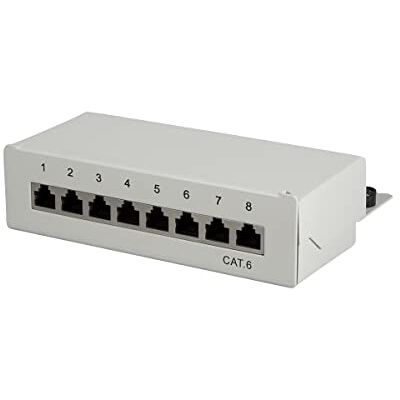LogiLink Panel De Conexiones 8 Puertos Cat6 Rj45 Desktop Vollgeschirmt LogiLink Panel De Conexiones 8 Puertos Cat6 Rj45 Desktop Vollgeschirmt