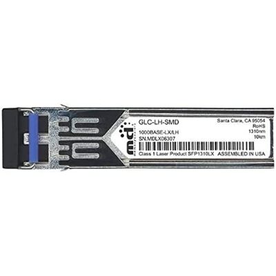 Cisco Systems Módulo SFP 1000BASE- LX/LH para implementaciones Gigabit Ethernet, Intercambiable en Caliente, garantía estándar de 5 años (GLC-LH-SMD=) Cisco Systems Módulo SFP 1000BASE- LX/LH para implementaciones Gigabit Ethernet, Intercambiable en Caliente, garantía estándar de 5 años (GLC-LH-SMD=)