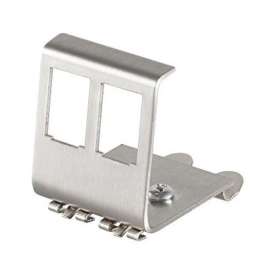 LogiLink 2direct GmbH Adaptador De Carril DIN para Jack Rj45 Keystone, 2 Puertos, Metálico LogiLink 2direct GmbH Adaptador De Carril DIN para Jack Rj45 Keystone, 2 Puertos, Metálico