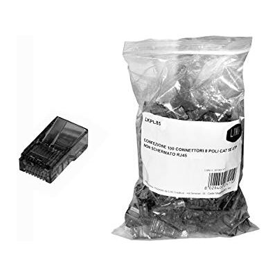 LINK - RJ45 8P8C Cat5e UTP - No blindado - Negro - Connector LINK - RJ45 8P8C Cat5e UTP - No blindado - Negro - Connector