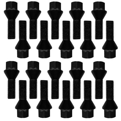 TRACER 20 tornillos de rueda con cabeza cónica, negro, M14 x 1,5, 33 mm TRACER 20 tornillos de rueda con cabeza cónica, negro, M14 x 1,5, 33 mm