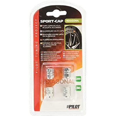 Lampa Sport Cap Exagonal Tapones Coprivalvola, Aluminio Lampa Sport Cap Exagonal Tapones Coprivalvola, Aluminio