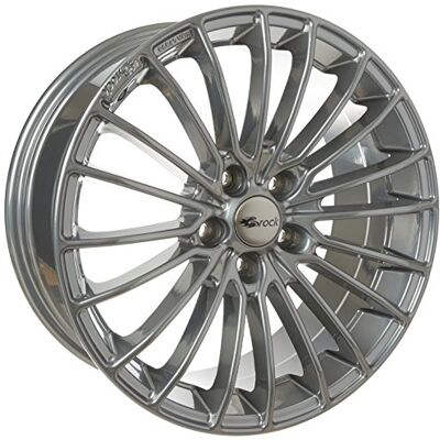 Brock 7.5 x 17 ET 38 Bolt Circle 5 x 114 Hub Centering 72.6 580071454, Super-Chrome Silver Painted Brock 7.5 x 17 ET 38 Bolt Circle 5 x 114 Hub Centering 72.6 580071454, Super-Chrome Silver Painted