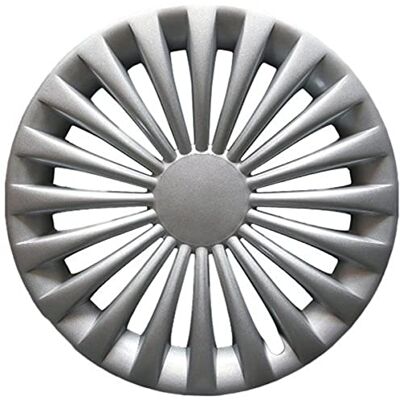 Farad HP Autozubehör 82035 Juego de tapacubos, Modelo 235, 15", Color Plateado Farad HP Autozubehör 82035 Juego de tapacubos, Modelo 235, 15", Color Plateado