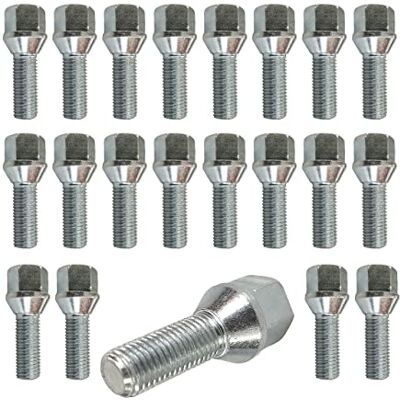 TRACER 20 tornillos de rueda M12 x 1,25 26 mm compatible con Alfa Romeo TRACER 20 tornillos de rueda M12 x 1,25 26 mm compatible con Alfa Romeo