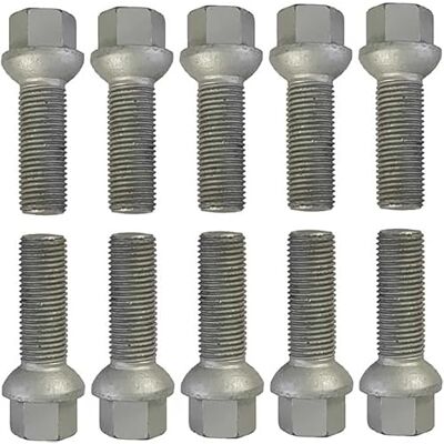 TRACER 10 tornillos de rueda plateados R14 M14 x 1,5 35 mm TRACER 10 tornillos de rueda plateados R14 M14 x 1,5 35 mm