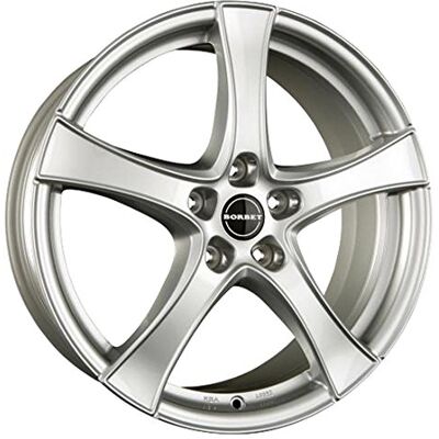 Borbet 7,5 x 18 et 45 Círculo del perno 5 x 114.3 Hub centrado 60,1 75845114.3560.1bs/T, plateado brillante Borbet 7,5 x 18 et 45 Círculo del perno 5 x 114.3 Hub centrado 60,1 75845114.3560.1bs/T, plateado brillante