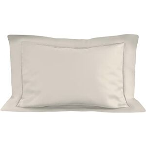Soleil d'ocre Ecru Percale de algodón Fundas de almohada - Ropa de cama Soleil d'ocre Ecru Percale de algodón Fundas de almohada - Ropa de cama
