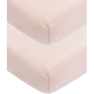 Sábana de jersey rosa Meyco para cuna - Pack de 2 Sábana de jersey rosa Meyco para cuna - Pack de 2