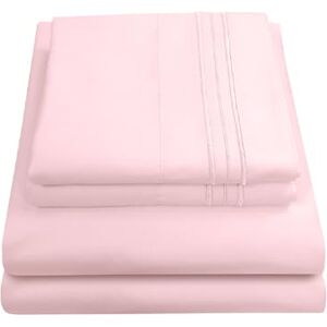 Conjunto de Ropa de Cama de Lujo de Sweet Home Collection - Full - Rosa Pálido Conjunto de Ropa de Cama de Lujo de Sweet Home Collection - Full - Rosa Pálido