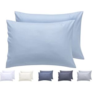 Todocama – Juego de 2 Fundas de Almohada, Microfibra Extra Suave, hipoalergénicas. Juego de 2-50x70 cm Azul Claro Todocama – Juego de 2 Fundas de Almohada, Microfibra Extra Suave, hipoalergénicas. Juego de 2-50x70 cm Azul Claro