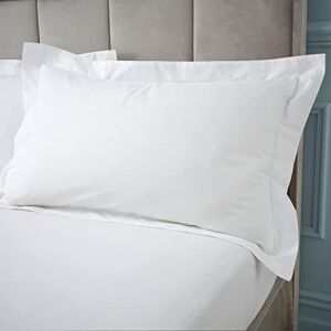 Bianca Funda de Almohada de Algodón Egipcio - Blanco - Funda Estándar Bianca Funda de Almohada de Algodón Egipcio - Blanco - Funda Estándar