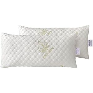 Todocama Almohada viscoelástica Aloe Vera con Copos 100% viscoelásticos. Tejido Strech Aloe Vera. Termoregulable. Firmeza Media Alta. Fabricado en España. (Pack 2 x 70 cm) Todocama Almohada viscoelástica Aloe Vera con Copos 100% viscoelásticos. Tejido Strech Aloe Vera. Termoregulable. Firmeza Media Alta. Fabricado en España. (Pack 2 x 70 cm)