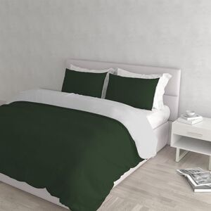 MB HOME BASIC Funda nórdica - Verde oliva / Gris claro MB HOME BASIC Funda nórdica - Verde oliva / Gris claro