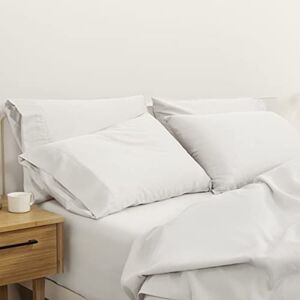 Juego de sábanas Percale de Casper Sleep - Algodón orgánico, King, Blanco Juego de sábanas Percale de Casper Sleep - Algodón orgánico, King, Blanco