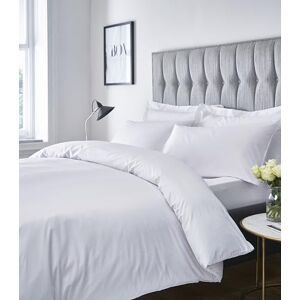 Catherine Lansfield Ropa de Cama, Satinada a Rayas, Blanco, sábana Bajera Doble Catherine Lansfield Ropa de Cama, Satinada a Rayas, Blanco, sábana Bajera Doble