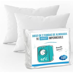 Ropa de cama impermeable - Juego de 2 fundas de almohada impermeables - 60x60 cm Ropa de cama impermeable - Juego de 2 fundas de almohada impermeables - 60x60 cm