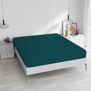 Sábana de Cama Verde Petróleo de Algodón Max - Ropa de Cama Sábana de Cama Verde Petróleo de Algodón Max - Ropa de Cama