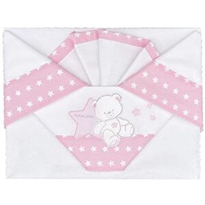 Andy & Helen Conjunto de Ropa de Cuna Bordada Rosa Andy & Helen Conjunto de Ropa de Cuna Bordada Rosa