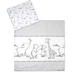 Julius Zöllner Juego de sábanas, diseño de safari gris Talla:80x80 + 35x40 cm Julius Zöllner Juego de sábanas, diseño de safari gris Talla:80x80 + 35x40 cm