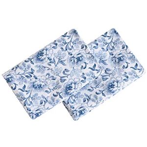 Laura Ashley Home Juego de Funda de Almohada estándar, Ropa de Cama de satén de algodón, Suave y Resistente a Las Arrugas (Lorelei Azul Oscuro, 2 Piezas) Laura Ashley Home Juego de Funda de Almohada estándar, Ropa de Cama de satén de algodón, Suave y Resistente a Las Arrugas (Lorelei Azul Oscuro, 2 Piezas)