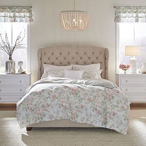 Laura Ashley Home Juego de Funda de edredón King, Ropa de Cama Reversible de algodón con Fundas a Juego, decoración Transpirable para Todas Las Estaciones (Madelynn Blue, King) Laura Ashley Home Juego de Funda de edredón King, Ropa de Cama Reversible de algodón con Fundas a Juego, decoración Transpirable para Todas Las Estaciones (Madelynn Blue, King)