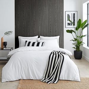 Style Sisters Juego de Funda de edredón y Fundas de Almohada para Cama Super King, Color Blanco Style Sisters Juego de Funda de edredón y Fundas de Almohada para Cama Super King, Color Blanco