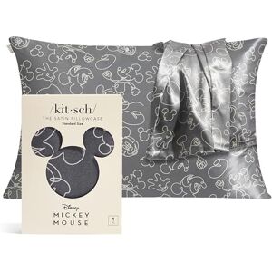 Fundas de Almohada de Satén Mickey Minnie Gris - Mickey Estándar - Duerme Fácil Fundas de Almohada de Satén Mickey Minnie Gris - Mickey Estándar - Duerme Fácil