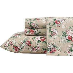 Laura Ashley Sábanas tamaño Individual, Juego de Ropa de Cama de percal de algodón, Ligeras y Transpirables, decoración del hogar (Ashfield Beige, Individual) Laura Ashley Sábanas tamaño Individual, Juego de Ropa de Cama de percal de algodón, Ligeras y Transpirables, decoración del hogar (Ashfield Beige, Individual)