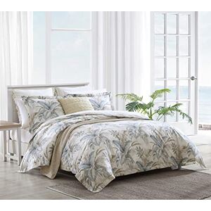 Tommy Bahama Juego de edredón de 100, ultrasuave y Transpirable, Ropa de Cama Reversible con Fundas a Juego, algodón, Azul, tamaño Queen Tommy Bahama Juego de edredón de 100, ultrasuave y Transpirable, Ropa de Cama Reversible con Fundas a Juego, algodón, Azul, tamaño Queen