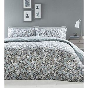 Portfolio Home Oracle Juego de Funda de edredón y Funda de Almohada de polialgodón, diseño de Huevo de Pato, tamaño Doble, Goemetric Portfolio Home Oracle Juego de Funda de edredón y Funda de Almohada de polialgodón, diseño de Huevo de Pato, tamaño Doble, Goemetric