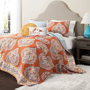 Lush Decor Mandarina Conjunto de Ropa de Cama de Microfibra de 5 Piezas - Ropa de cama Lush Decor Mandarina Conjunto de Ropa de Cama de Microfibra de 5 Piezas - Ropa de cama