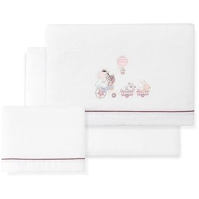 Interbaby Juego de Sábanas para Minicuna de CORALINA Jirafa Bicicleta en blanco y maquillaje · Sábanas de Invierno para bebés Interbaby Juego de Sábanas para Minicuna de CORALINA Jirafa Bicicleta en blanco y maquillaje · Sábanas de Invierno para bebés