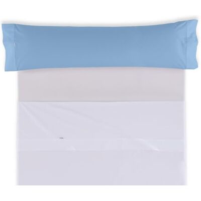 ESTELIA Funda de Almohada Color Azul Claro 45x155 cm 50% algodón / 50% poliéster 144 Hilos Suave, Resistente y Duradera ESTELIA Funda de Almohada Color Azul Claro 45x155 cm 50% algodón / 50% poliéster 144 Hilos Suave, Resistente y Duradera