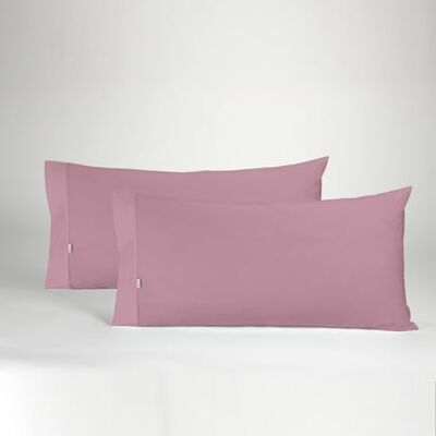 ESTELIA Pack de Dos Fundas de Almohada Color Cuarzo 45x90 cm (1 Boca) 50% algodón / 50% poliéster 144 Hilos Suave, Resistente y Duradera ESTELIA Pack de Dos Fundas de Almohada Color Cuarzo 45x90 cm (1 Boca) 50% algodón / 50% poliéster 144 Hilos Suave, Resistente y Duradera