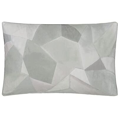 Designers Guild Funda de Almohada Estampada en percal de algodón, Geo Moderne Pewter, 50x75 cm, Designers Guild Funda de Almohada Estampada en percal de algodón, Geo Moderne Pewter, 50x75 cm,