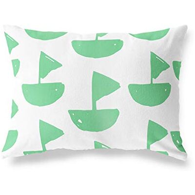 Bonamaison Fundas para Cojínes, Verde Petróleo-Blanco Funda de Almohada para Sofá Coche Silla Oficina Cama Decorativa Moderna Decoración del Hogar, 45x60 Cm Diseñado y Fabricado en Turquía Bonamaison Fundas para Cojínes, Verde Petróleo-Blanco Funda de Almohada para Sofá Coche Silla Oficina Cama Decorativa Moderna Decoración del Hogar, 45x60 Cm Diseñado y Fabricado en Turquía