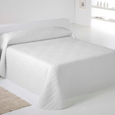 NATURALS ICEHOME Colcha Bouti Estampada o Lisa para Verano y Entretiempo Microfibra Extra Suave Acolchado a Rombos Cubrecama Reversible (Blanco, Cama 150) NATURALS ICEHOME Colcha Bouti Estampada o Lisa para Verano y Entretiempo Microfibra Extra Suave Acolchado a Rombos Cubrecama Reversible (Blanco, Cama 150)