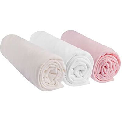 Easy Dort - Juego de sábanas de algodón jersey para bebé 70x160 - Ropa de cama Easy Dort - Juego de sábanas de algodón jersey para bebé 70x160 - Ropa de cama