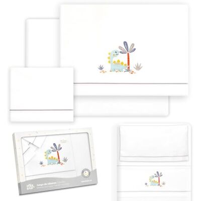 Interbaby Juego Sabanas Minicuna 50x80 Algodon 100% Sabanas Cuna Bebe Incluye Sabana Bajera, Encimera y Funda de Almohada Ideal para Primavera, Verano Dinosaurio Palmera Blanco/Gris Interbaby Juego Sabanas Minicuna 50x80 Algodon 100% Sabanas Cuna Bebe Incluye Sabana Bajera, Encimera y Funda de Almohada Ideal para Primavera, Verano Dinosaurio Palmera Blanco/Gris
