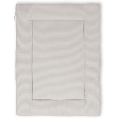 babybay Manta para Gatear (75 x 100 cm), Color Blanco y Gris babybay Manta para Gatear (75 x 100 cm), Color Blanco y Gris
