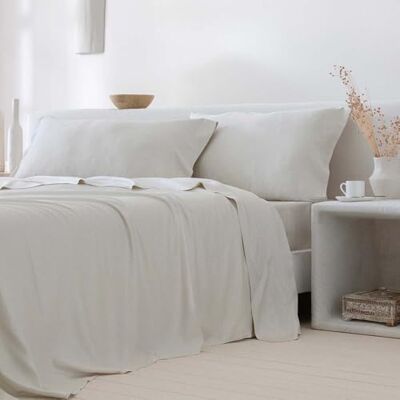 COTTON ARTean Juego sábanas 200 Saten Bambú ORGÁNICO 300 Hilos Beige Incluye 4 piezas: encimera, bajera ajustable, 2 fundas de almohada. Certificado OEKO-TEX COTTON ARTean Juego sábanas 200 Saten Bambú ORGÁNICO 300 Hilos Beige Incluye 4 piezas: encimera, bajera ajustable, 2 fundas de almohada. Certificado OEKO-TEX