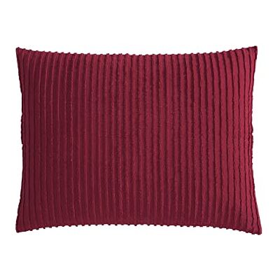 Beatrice Home Fashions Chenilla de Canal, Funda estándar, borgoña Beatrice Home Fashions Chenilla de Canal, Funda estándar, borgoña