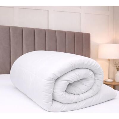 Bianca Fine Linens Edredón de Plumas de Ganso y plumón de Ganso, 4,5 TOG, tamaño Super King, Color Blanco Bianca Fine Linens Edredón de Plumas de Ganso y plumón de Ganso, 4,5 TOG, tamaño Super King, Color Blanco