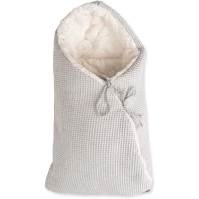 Babyline Saco Capazo Bebé Invierno Universal; Carrito, Cuna, Silla de Paseo, Manta Arrullo Bebé Invierno en Algodón. Saco Primera Puesta. 2 en 1: Saco 76x35 cm o Manta 110x 55cm. Hecho en España. (Gris Medio) Babyline Saco Capazo Bebé Invierno Universal; Carrito, Cuna, Silla de Paseo, Manta Arrullo Bebé Invierno en Algodón. Saco Primera Puesta. 2 en 1: Saco 76x35 cm o Manta 110x 55cm. Hecho en España. (Gris Medio)