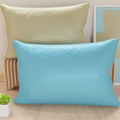 PETTI ARTIGIANI ITALIANI PETTI Artesanos Italianos Par de Fundas de Cojín de Microfibra de 145x40 cm, Cojines Decorativos para Dormitorio, Sofá, Juego de 2 Fundas de Cojín, Funda de Almohada Doble en Gris Tórtola y Azul Cla PETTI ARTIGIANI ITALIANI PETTI Artesanos Italianos Par de Fundas de Cojín de Microfibra de 145x40 cm, Cojines Decorativos para Dormitorio, Sofá, Juego de 2 Fundas de Cojín, Funda de Almohada Doble en Gris Tórtola y Azul Cla