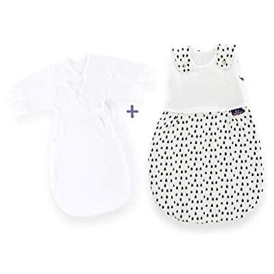 TRÄUMELAND - Set Tropfen schwarz - Baby Sleeping Bag TRÄUMELAND - Set Tropfen schwarz - Baby Sleeping Bag