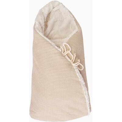 Babyline Saco Capazo Bebé Invierno Universal; Carrito, Cuna, Silla de Paseo, Manta Arrullo Bebé Invierno en Algodón. Saco Primera Puesta. 2 en 1: Saco 76x35 cm o Manta 110x 55cm. Hecho en España. (Beige) Babyline Saco Capazo Bebé Invierno Universal; Carrito, Cuna, Silla de Paseo, Manta Arrullo Bebé Invierno en Algodón. Saco Primera Puesta. 2 en 1: Saco 76x35 cm o Manta 110x 55cm. Hecho en España. (Beige)