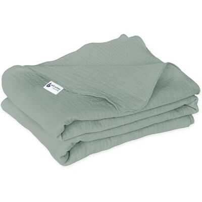 Medi Partners Manta de Muselina para Bebe 75x100cm Mantas Recien Nacido Mantita Bebes 100% Algodon Blanket Verano Bebés Universal Confortable (Oliva) Medi Partners Manta de Muselina para Bebe 75x100cm Mantas Recien Nacido Mantita Bebes 100% Algodon Blanket Verano Bebés Universal Confortable (Oliva)