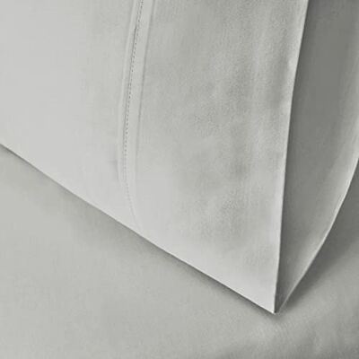 Superior Cotton Blend 600 Thread Count Pillowcases, Cotton Rich Pillow Case 2 Pack, Solid Pillow Covers, Everyday Comfort Basics, Bedding Essentials, Bed Accents, Set of 2, Standard Size, Platinum Superior Cotton Blend 600 Thread Count Pillowcases, Cotton Rich Pillow Case 2 Pack, Solid Pillow Covers, Everyday Comfort Basics, Bedding Essentials, Bed Accents, Set of 2, Standard Size, Platinum